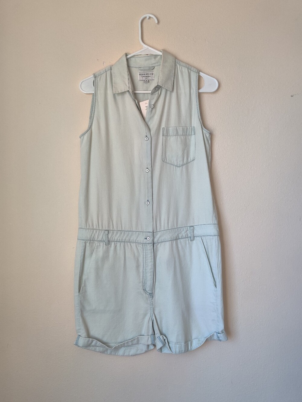 NWT The Blue Shirt Shop cotton romper